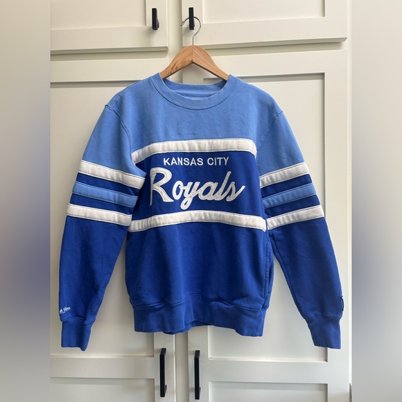 Kansas City Royals Mitchell & Ness Sweatshirt unisex Medium Retro MLB Crewneck - Picture 6 of 9